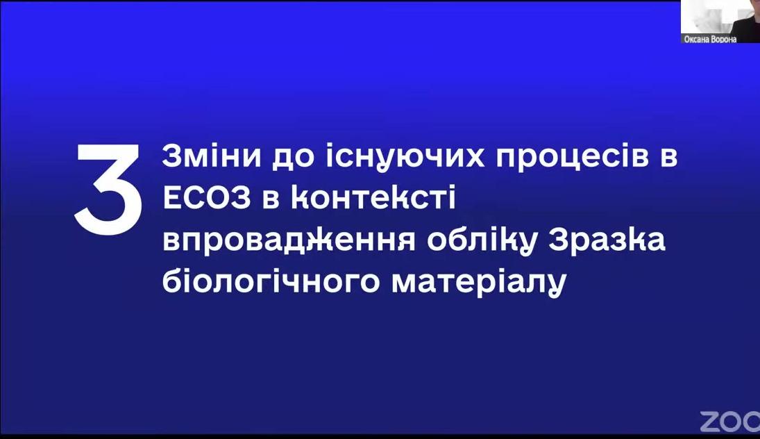 Рис. 8. «Зміни до існуючих процесів в ЄСОЗ»